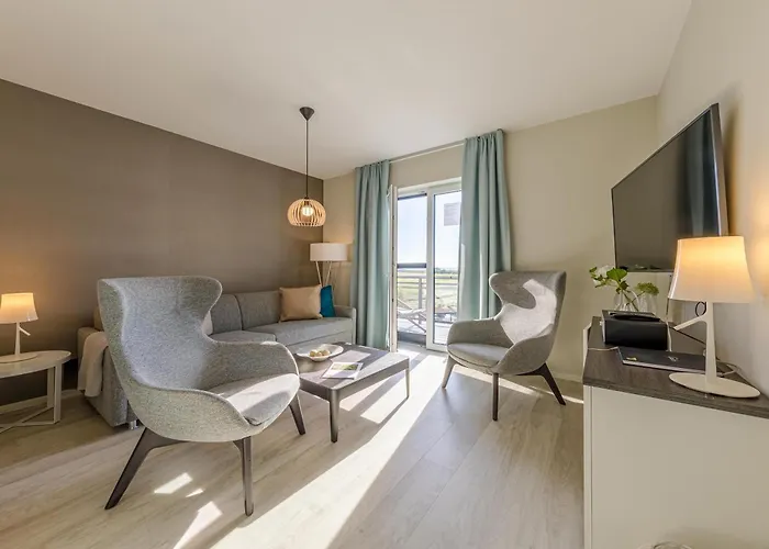 5 Sterne Apartment Boddenoase Mit Ostseeblick